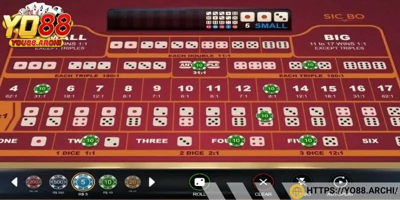 Tái hiện bàn cược trong Sicbo trực tuyến